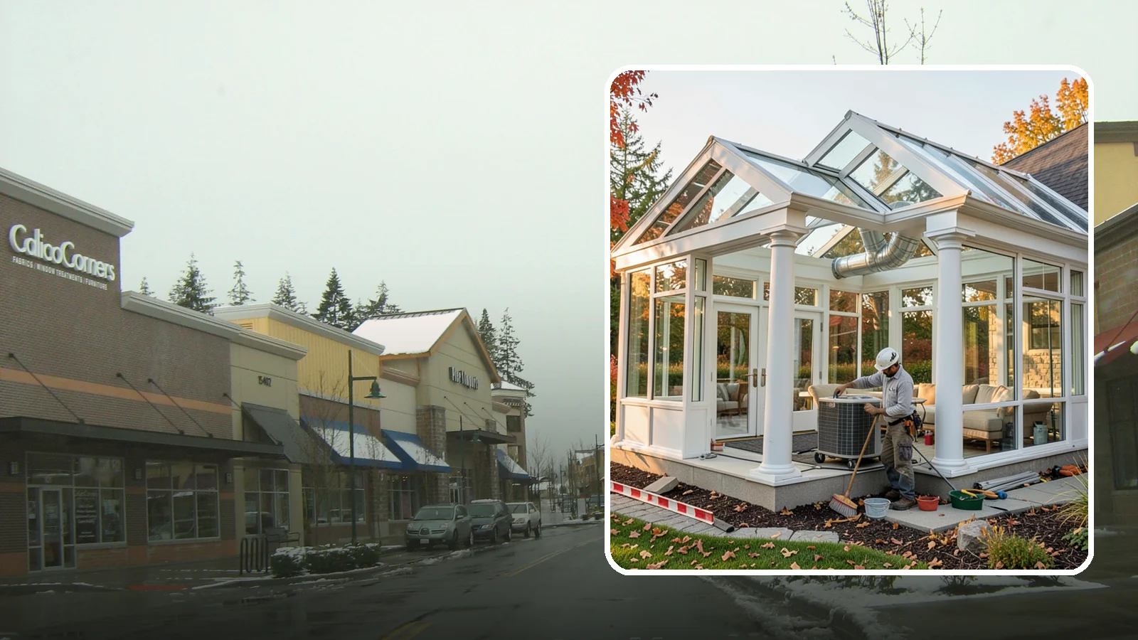 Conservatory Construction in Mill Creek, Snohomish County, WA - An elegant, classically styled glass room addition inspired by traditional garden conservatories.
