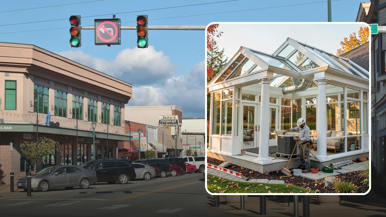 Conservatory Construction in Monroe, Snohomish County, WA - An elegant, classically styled glass room addition inspired by traditional garden conservatories.