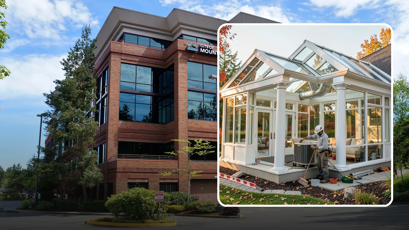 Conservatory Construction in Mountlake Terrace, Snohomish County, WA - An elegant, classically styled glass room addition inspired by traditional garden conservatories.