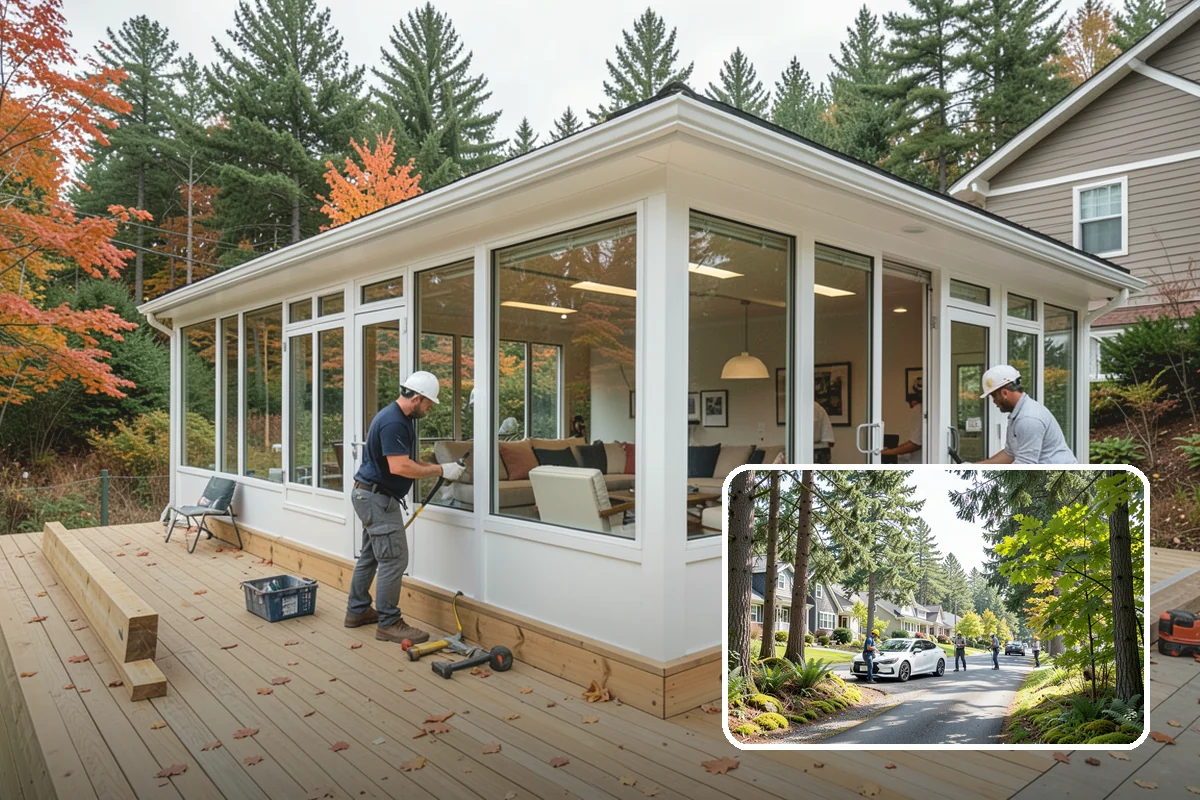 Conservatory Construction in Normandy Park, King County, WA - Distinctive, classically styled architecture