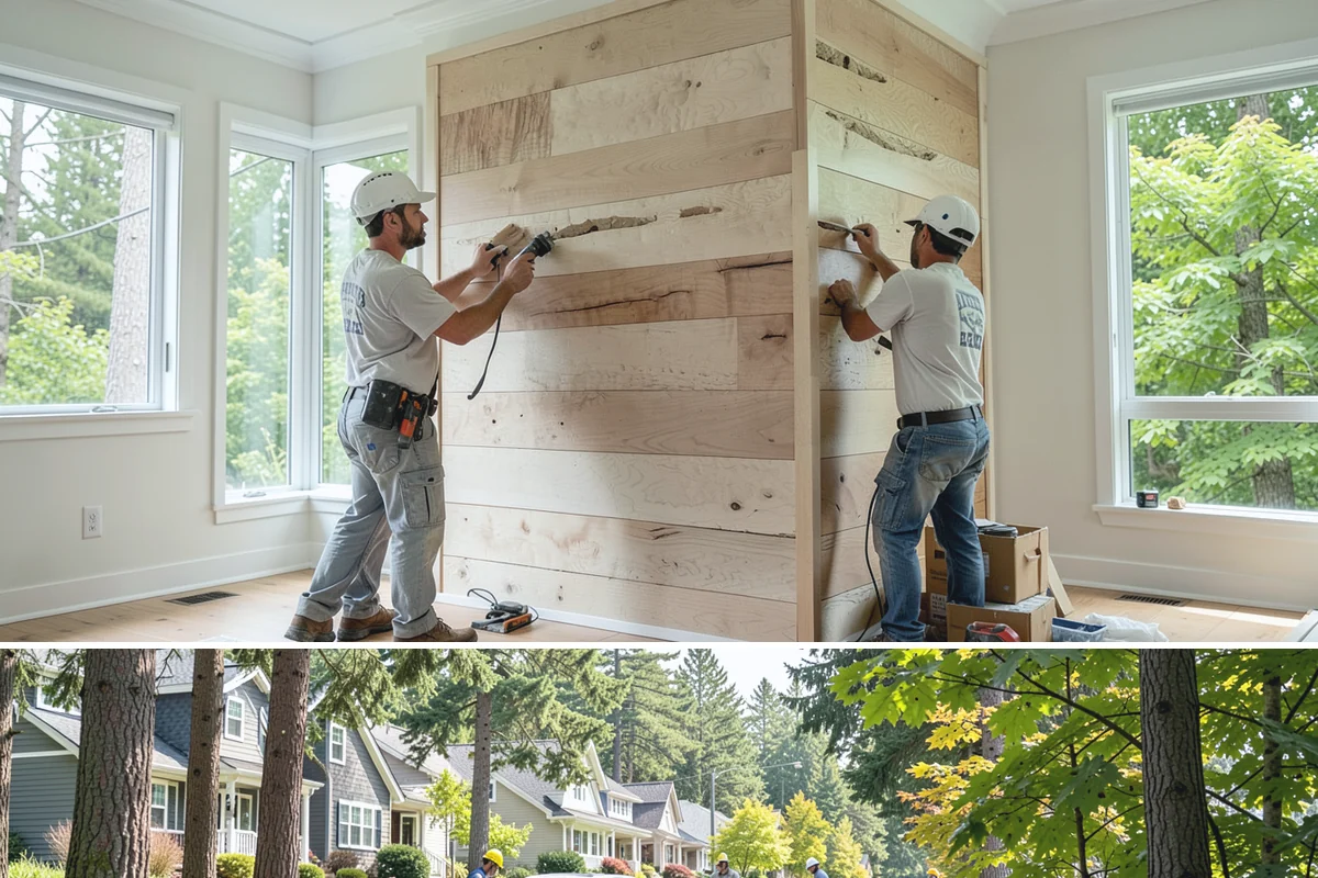 Conservatory Construction in Normandy Park, King County, WA - The glass roof and walls are installed during dry weather to ensure fully weather-tight seals.