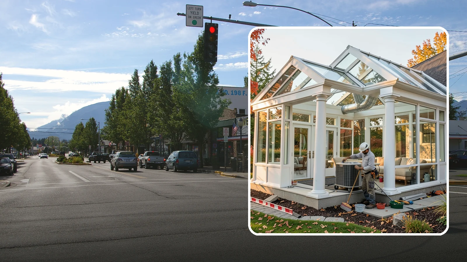 Conservatory Construction in North Bend, King County, WA - An elegant, classically styled glass room addition inspired by traditional garden conservatories.
