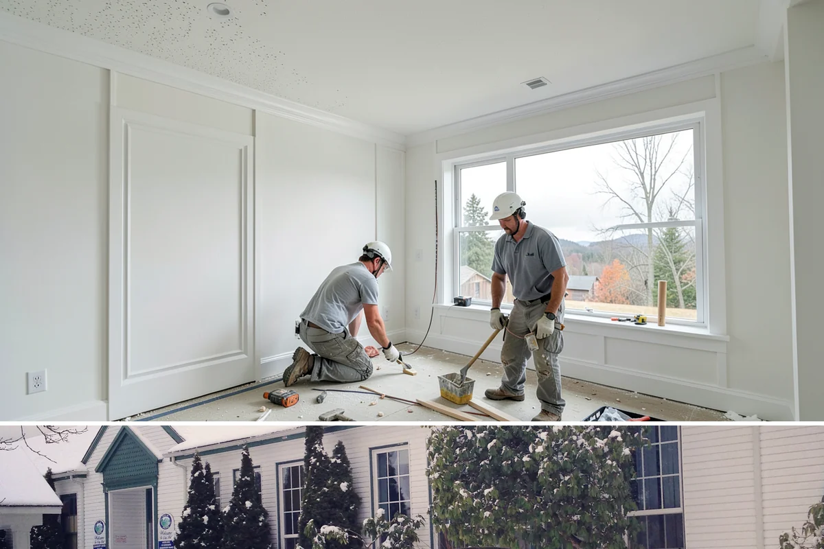 Conservatory Construction in Pacific, King County, WA - The glass roof and walls are installed during dry weather to ensure fully weather-tight seals.
