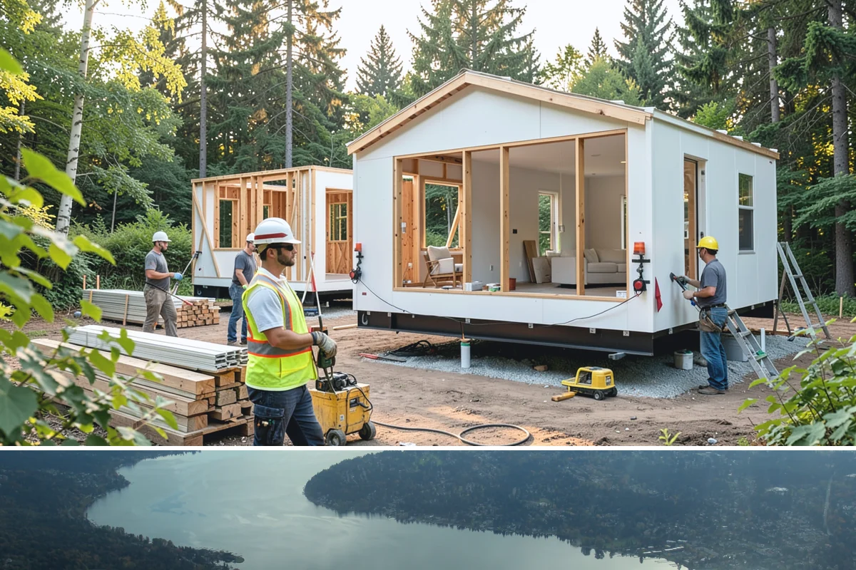 Conservatory Construction in Sammamish, King County, WA - The glass roof and walls are installed during dry weather to ensure fully weather-tight seals.