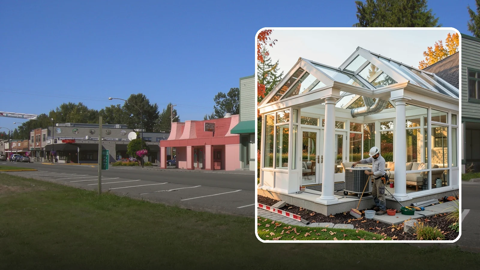 Conservatory Construction in Snoqualmie, King County, WA - An elegant, classically styled glass room addition inspired by traditional garden conservatories.