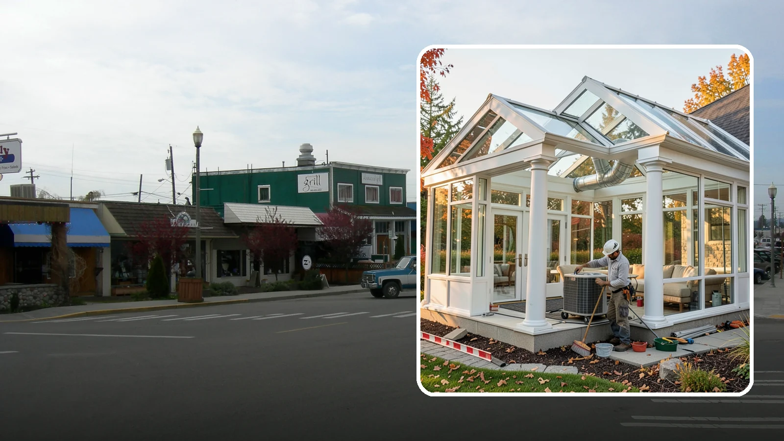 Conservatory Construction in Stanwood, Snohomish County, WA - An elegant, classically styled glass room addition inspired by traditional garden conservatories.