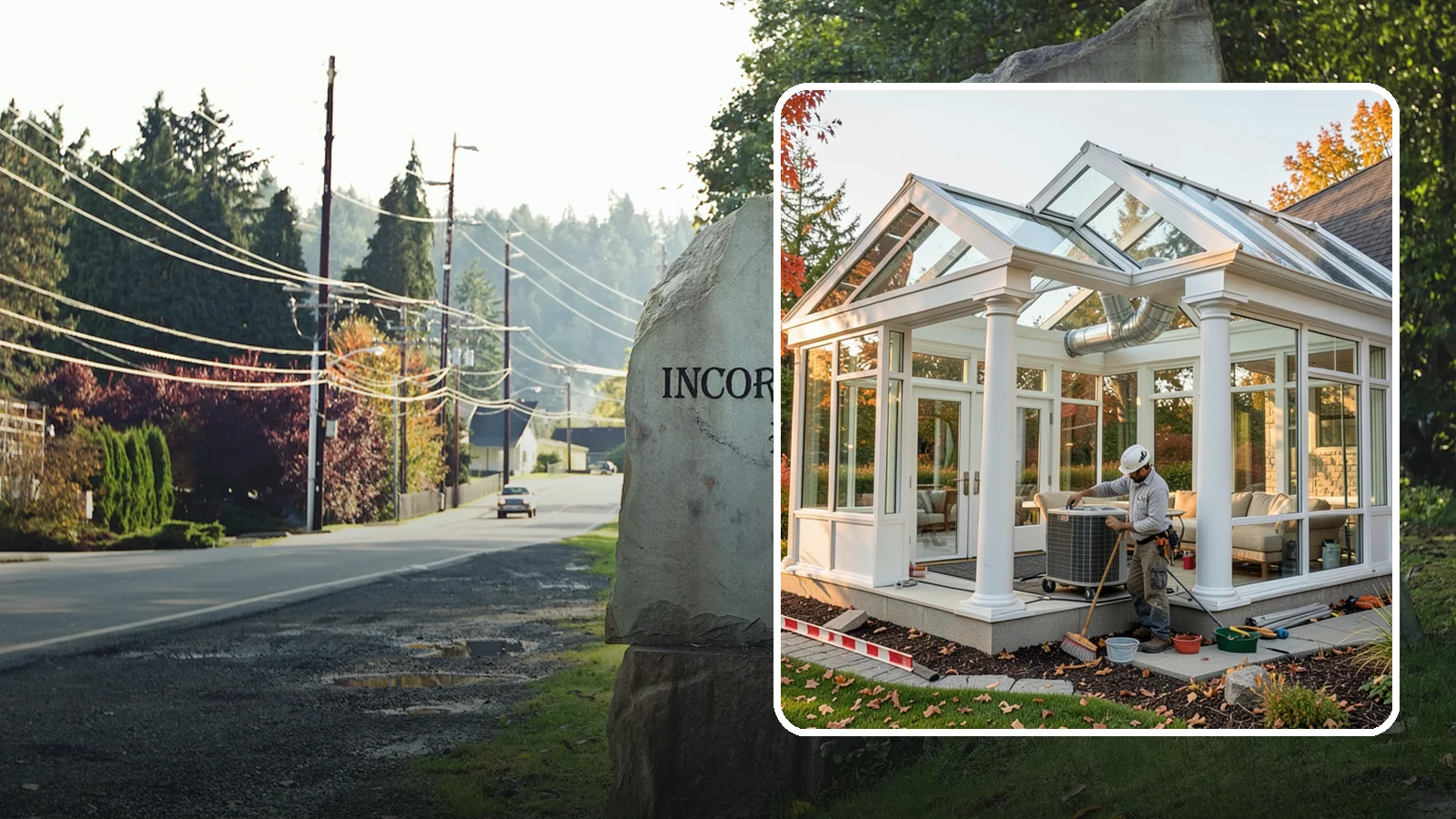 Conservatory Construction in Wilkeson, Pierce County, WA - An elegant, classically styled glass room addition inspired by traditional garden conservatories.