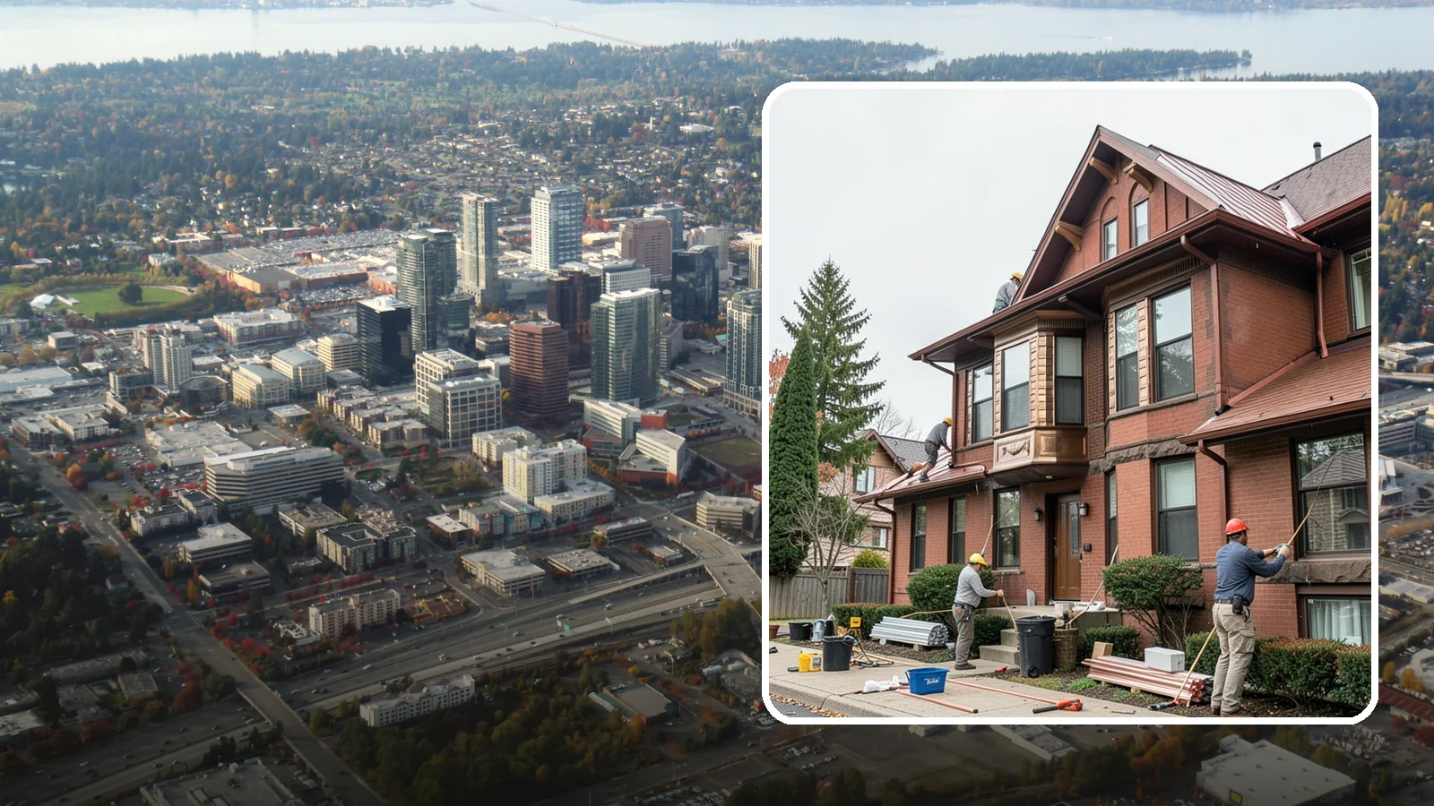 Copper Gutter Installation in Bellevue, King County, WA - We install premium copper gutters that combine lasting durability with timeless, upscale curb appeal.