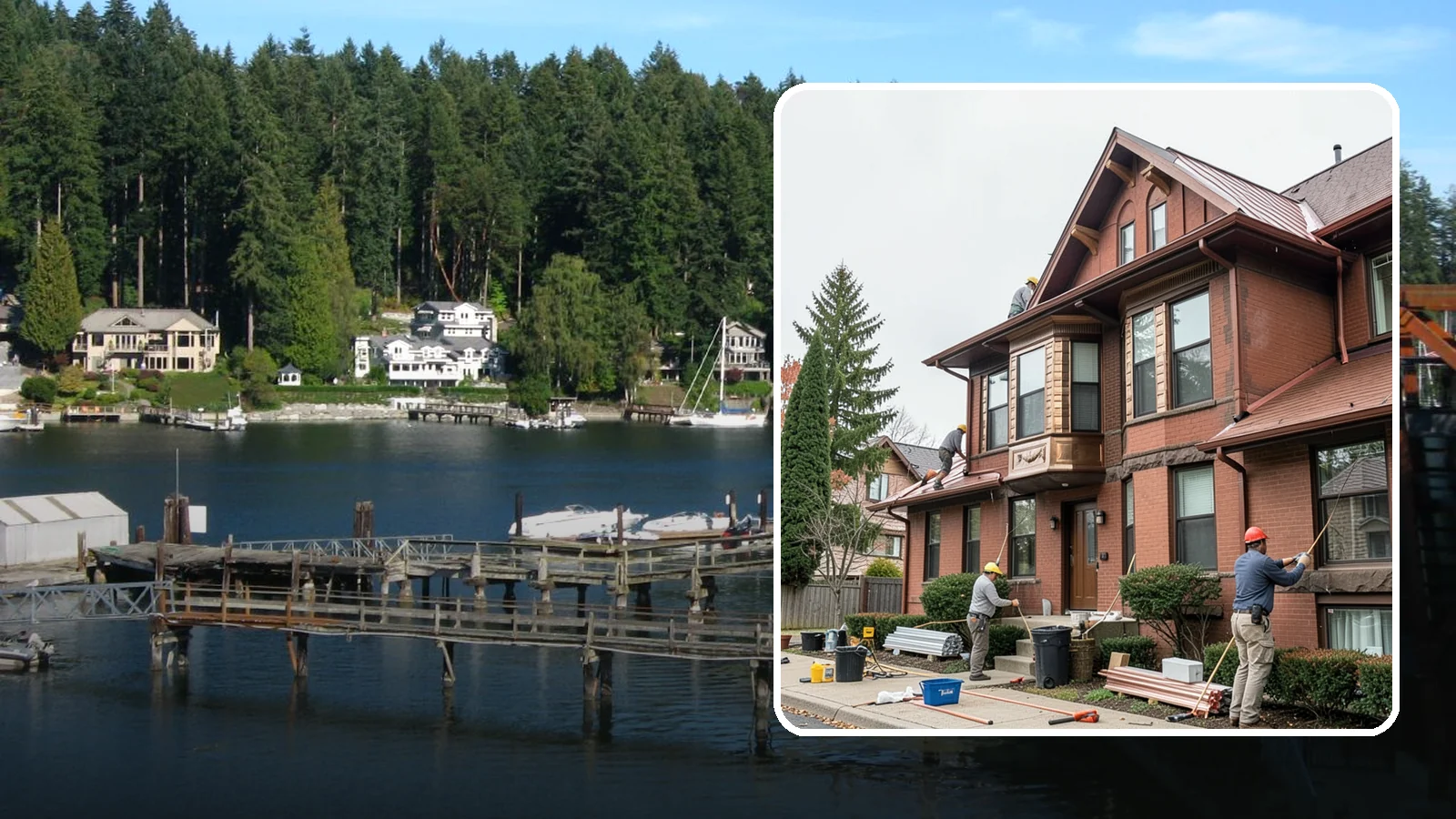 Copper Gutter Installation in Gig Harbor, Pierce County, WA - We install premium copper gutters that combine lasting durability with timeless, upscale curb appeal.