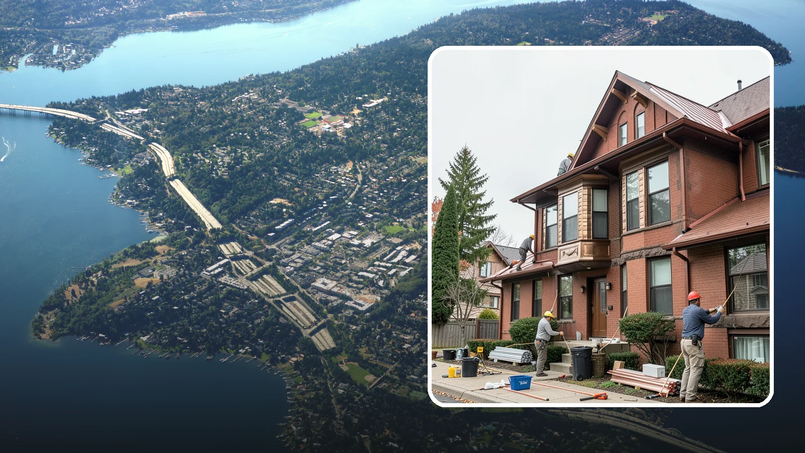 Copper Gutter Installation in Mercer Island, King County, WA - We install premium copper gutters that combine lasting durability with timeless, upscale curb appeal.