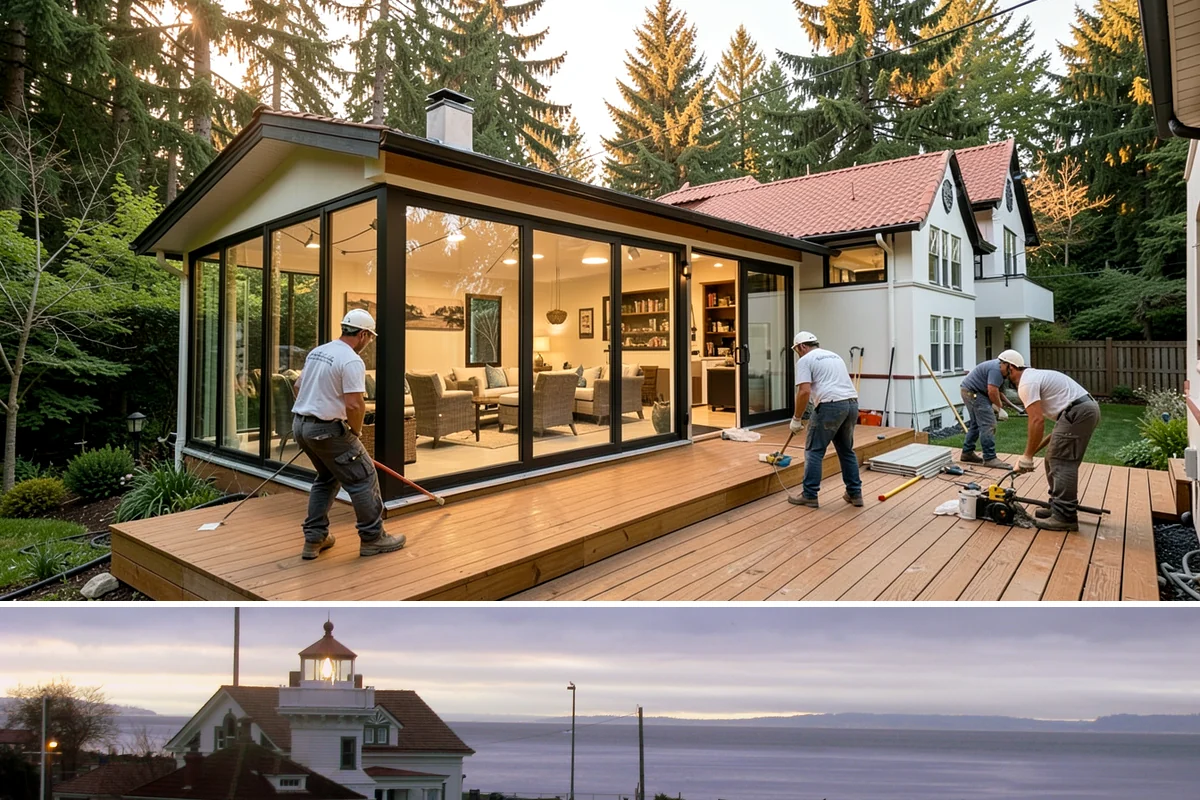 Copper Gutter Installation in Mukilteo, Snohomish County, WA - Copper gutters install year-round, with drier conditions preferred for clean soldering and handling.