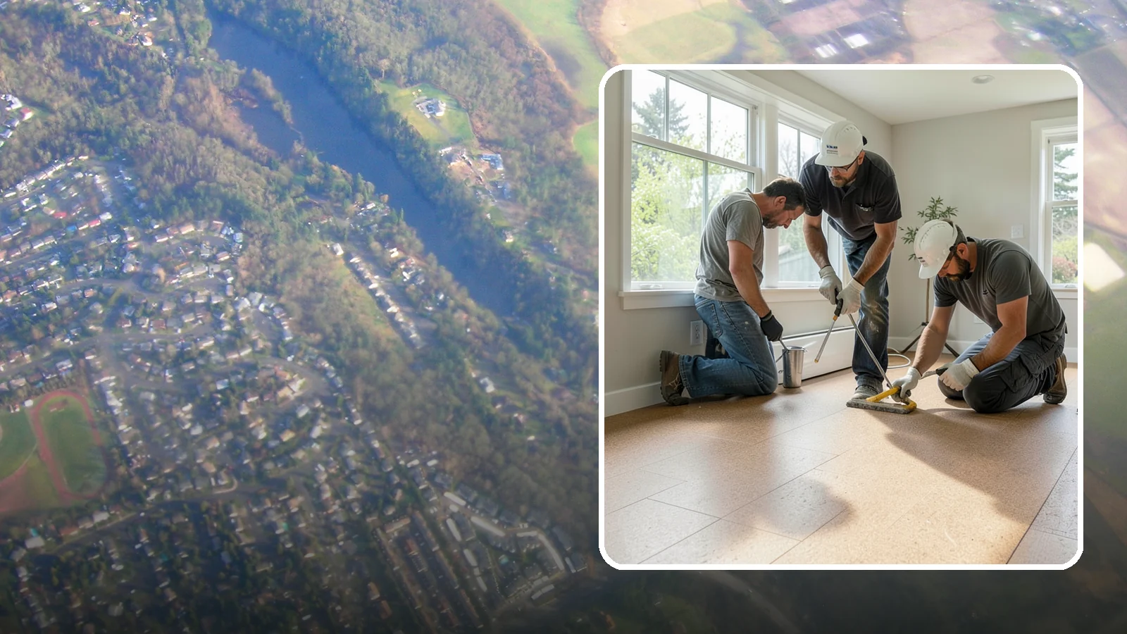 Cork Flooring Installation in Algona, King County, WA - Comfortable, insulating cork flooring installation that is gentle underfoot and naturally warm.