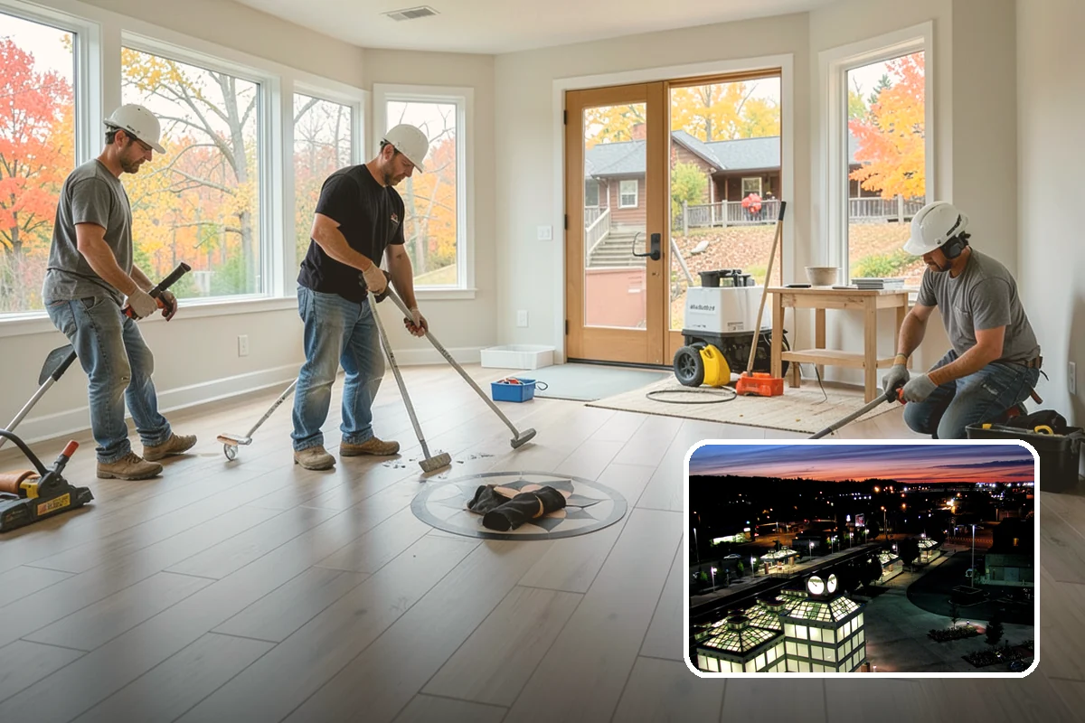 Cork Flooring Installation in Auburn, King County, WA - Soft and cushioned for standing comfort