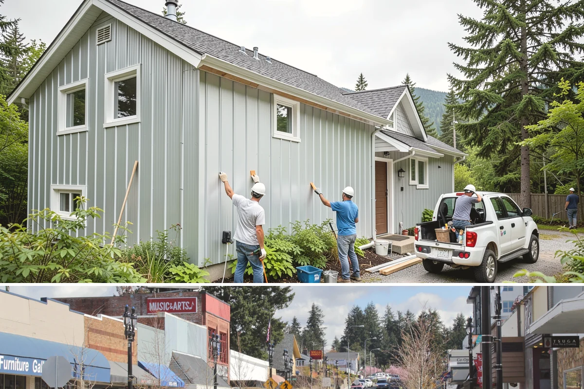 Cork Flooring Installation in Bothell, King County, WA - Cork is best installed during drier months so the material acclimates without absorbing excess seasonal humidity.