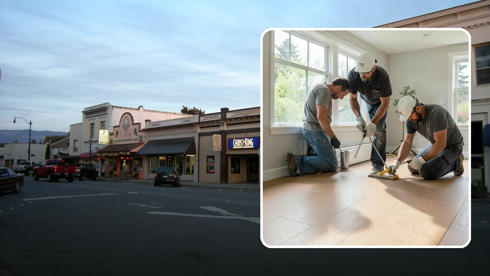 Cork Flooring Installation in Burlington, Skagit County, WA - Comfortable, insulating cork flooring installation that is gentle underfoot and naturally warm.