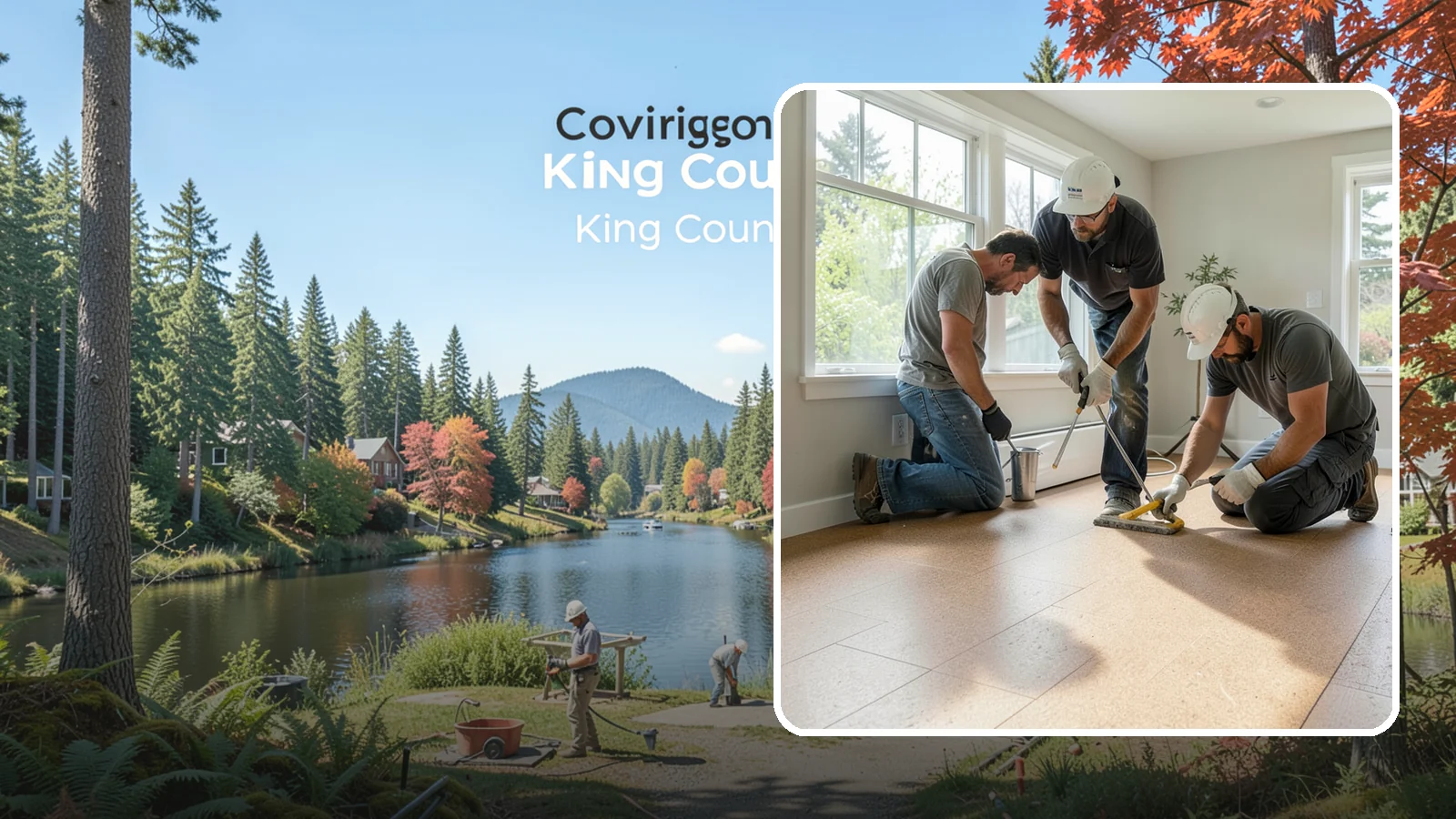Cork Flooring Installation in Covington, King County, WA - Comfortable, insulating cork flooring installation that is gentle underfoot and naturally warm.
