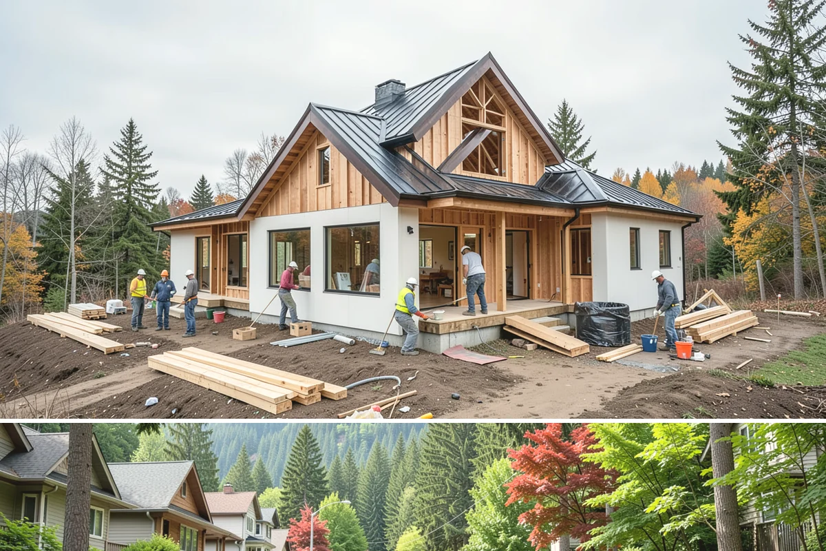 Cork Flooring Installation in Darrington, Snohomish County, WA - Cork is best installed during drier months so the material acclimates without absorbing excess seasonal humidity.