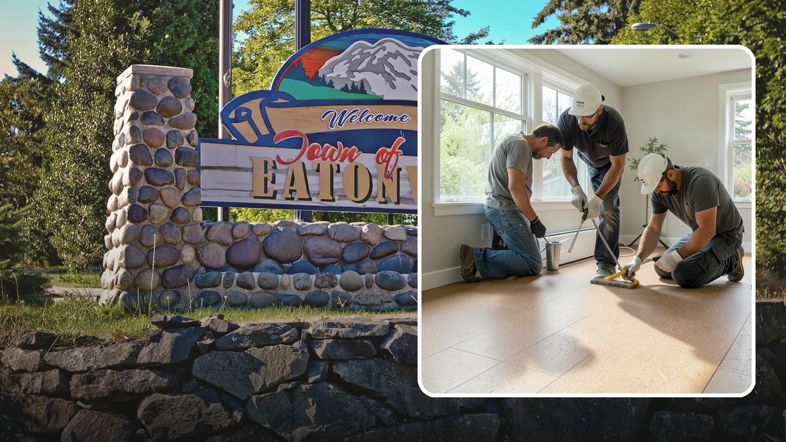 Cork Flooring Installation in Eatonville, Pierce County, WA - Comfortable, insulating cork flooring installation that is gentle underfoot and naturally warm.