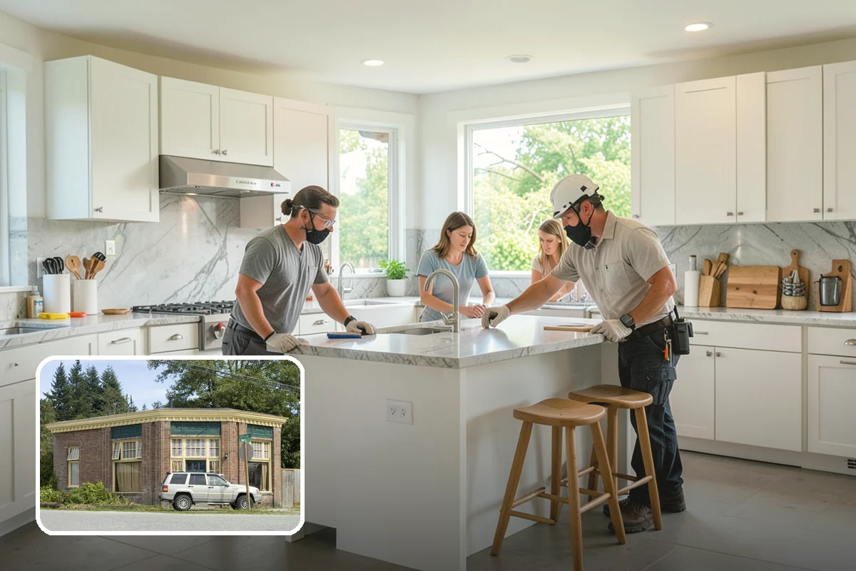 Cork Flooring Installation in Hamilton, Skagit County, WA - Soft and cushioned for standing comfort
