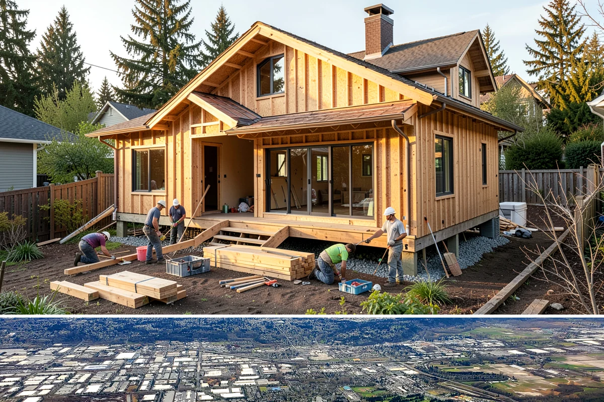 Cork Flooring Installation in Kent, King County, WA - Cork is best installed during drier months so the material acclimates without absorbing excess seasonal humidity.