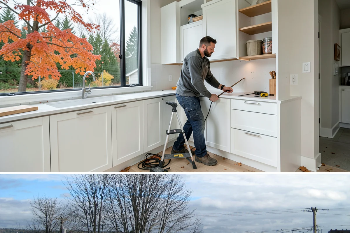 Cork Flooring Installation in Langley, Island County, WA - Cork is best installed during drier months so the material acclimates without absorbing excess seasonal humidity.