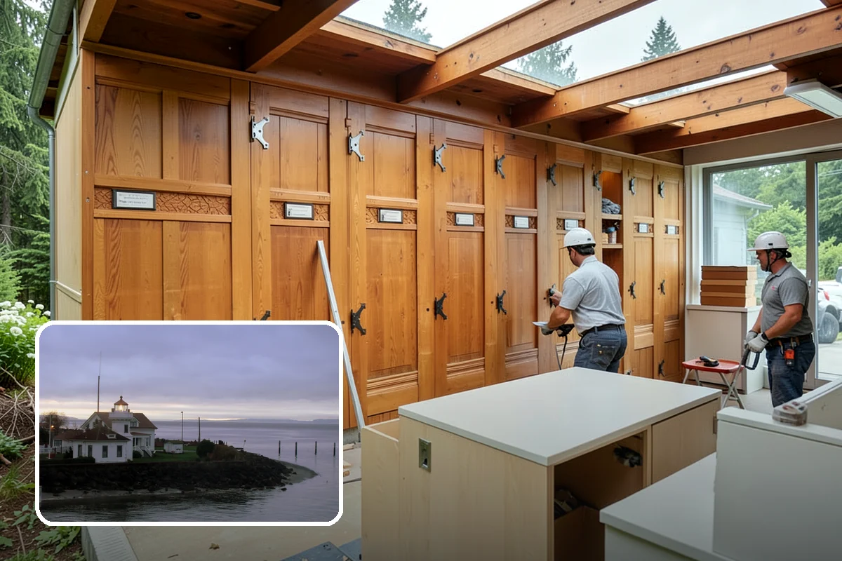 Cork Flooring Installation in Mukilteo, Snohomish County, WA - Soft and cushioned for standing comfort