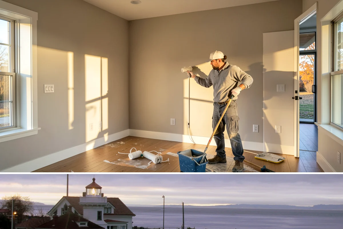 Cork Flooring Installation in Mukilteo, Snohomish County, WA - Cork is best installed during drier months so the material acclimates without absorbing excess seasonal humidity.