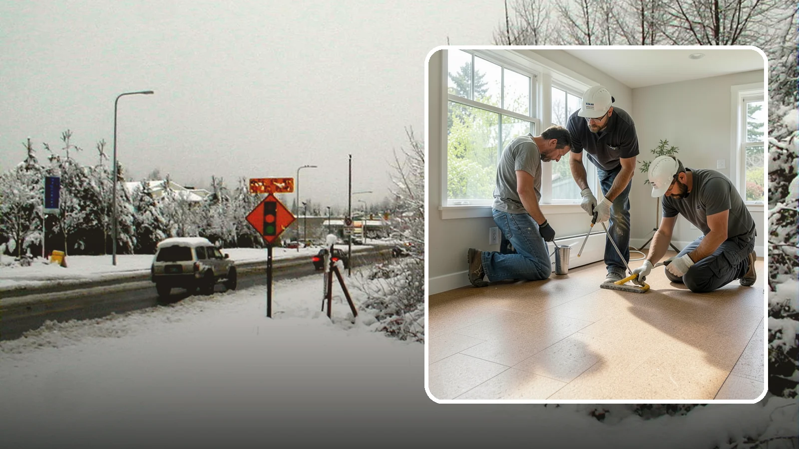 Cork Flooring Installation in Newcastle, King County, WA - Comfortable, insulating cork flooring installation that is gentle underfoot and naturally warm.