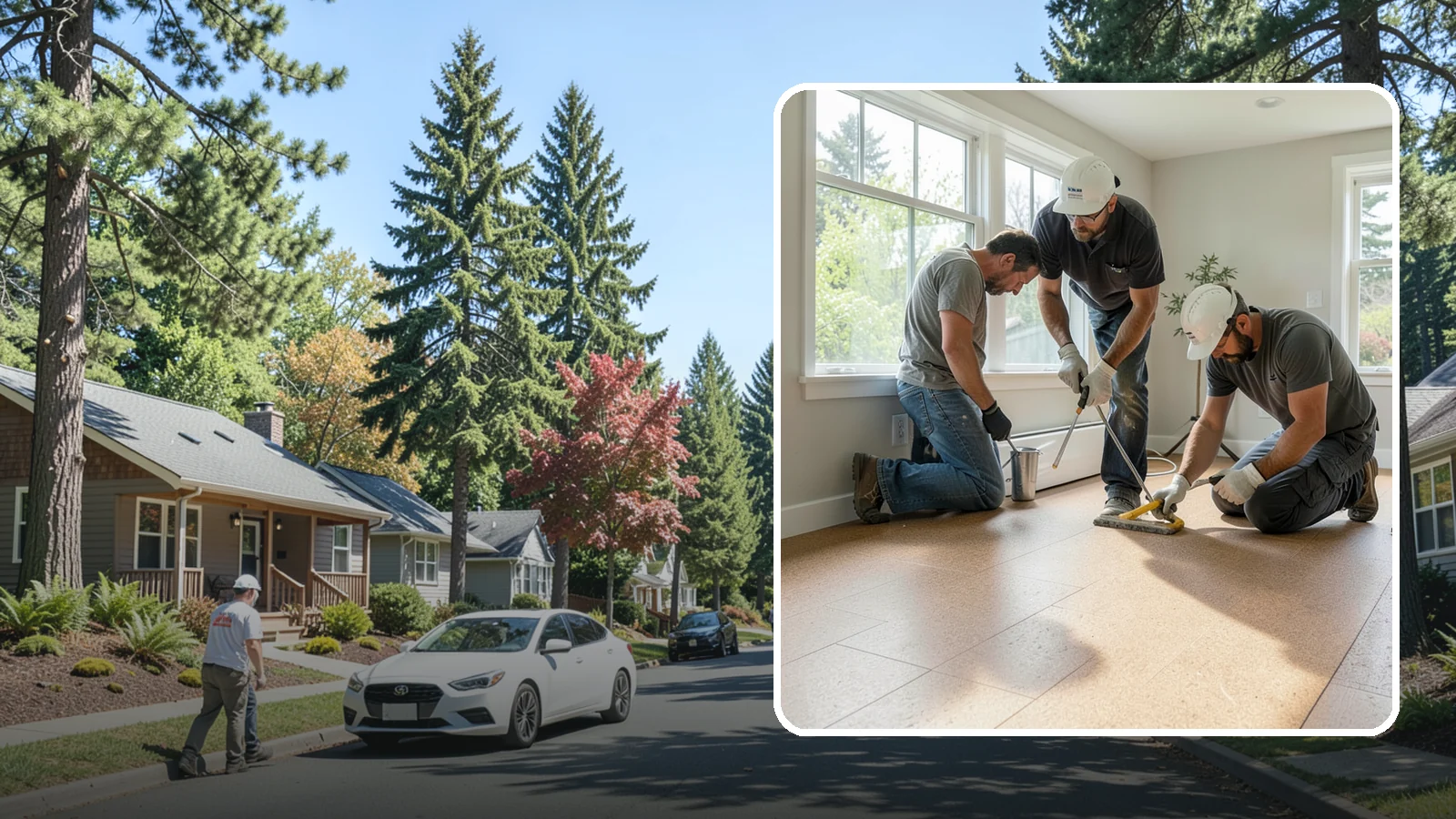 Cork Flooring Installation in Orting, Pierce County, WA - Comfortable, insulating cork flooring installation that is gentle underfoot and naturally warm.