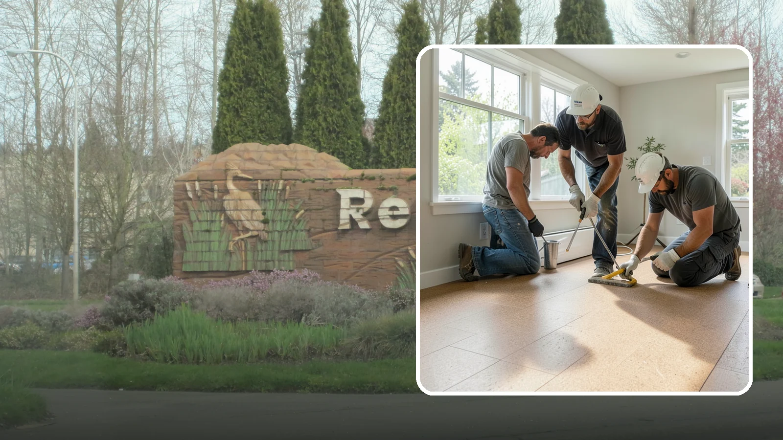 Cork Flooring Installation in Renton, King County, WA - Comfortable, insulating cork flooring installation that is gentle underfoot and naturally warm.