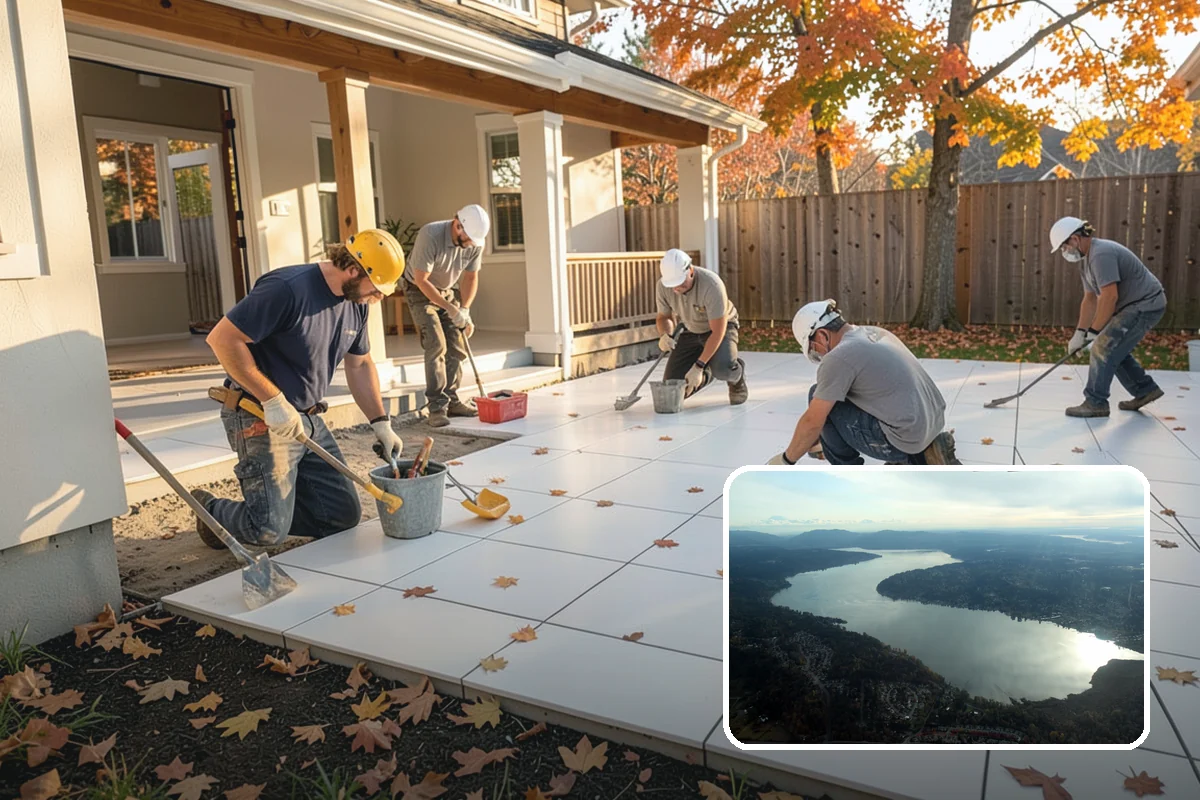 Cork Flooring Installation in Sammamish, King County, WA - Soft and cushioned for standing comfort