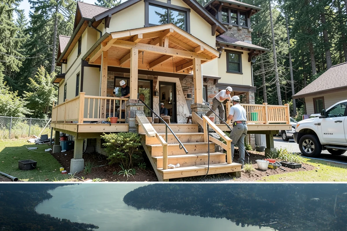 Cork Flooring Installation in Sammamish, King County, WA - Cork is best installed during drier months so the material acclimates without absorbing excess seasonal humidity.