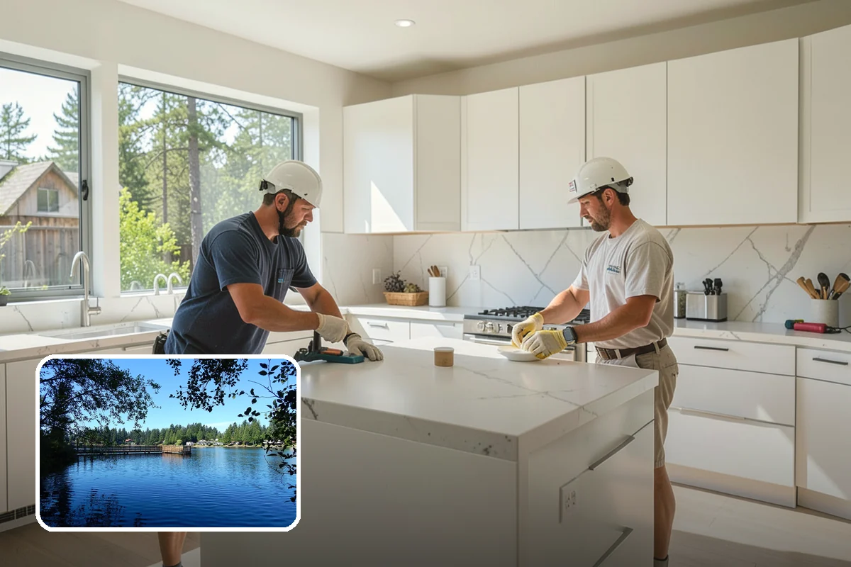 Countertop Fabrication in Federal Way, King County, WA - Digitally accurate templating and cutting