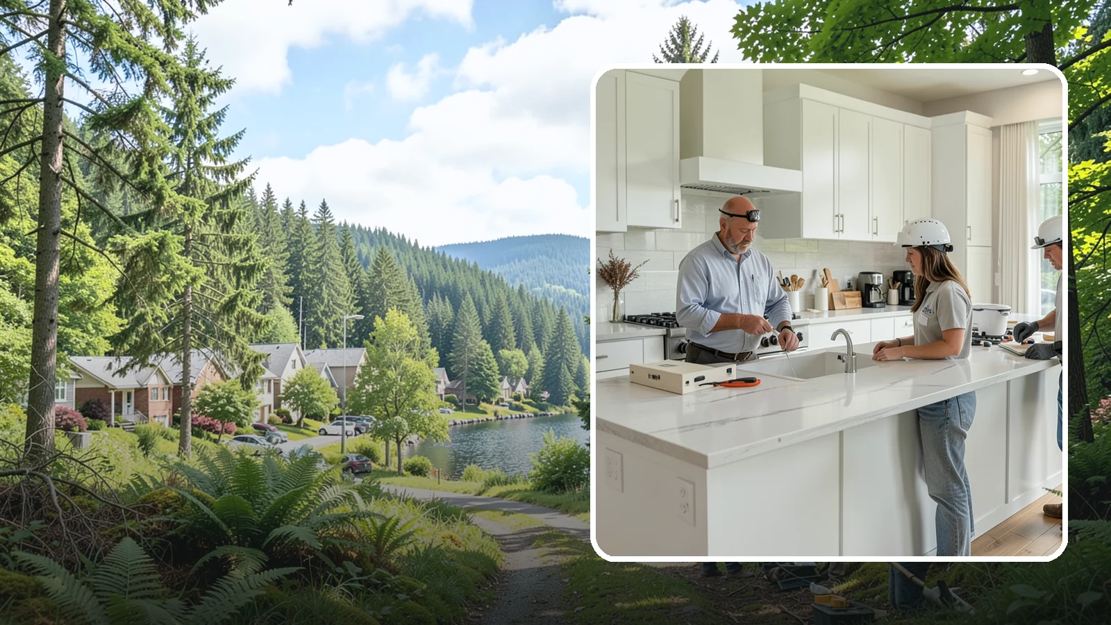 Countertop Fabrication in Lake Forest Park, King County, WA - Precision countertop fabrication that cuts, shapes, and finishes slabs to your exact templates and edge specifications.