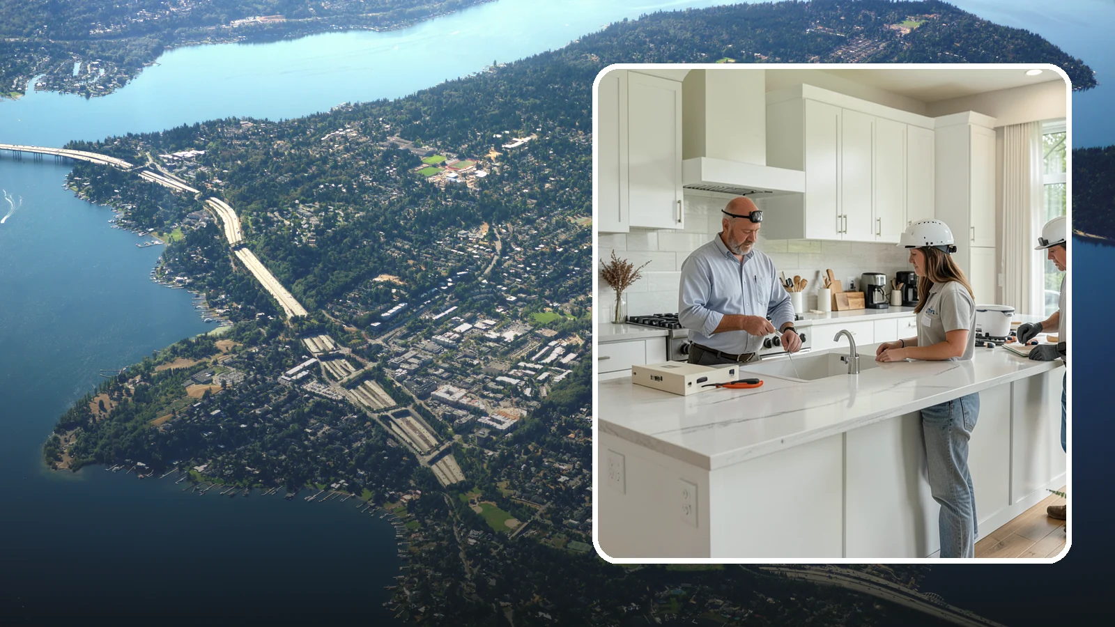 Countertop Fabrication in Mercer Island, King County, WA - Precision countertop fabrication that cuts, shapes, and finishes slabs to your exact templates and edge specifications.