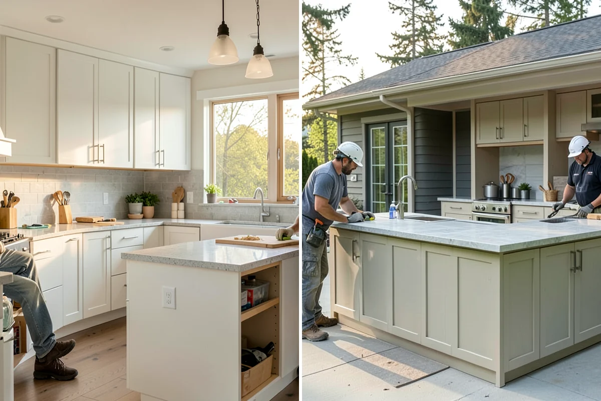 Countertop Fabrication in Seattle, King County, WA - Digitally template the space for exact dimensions