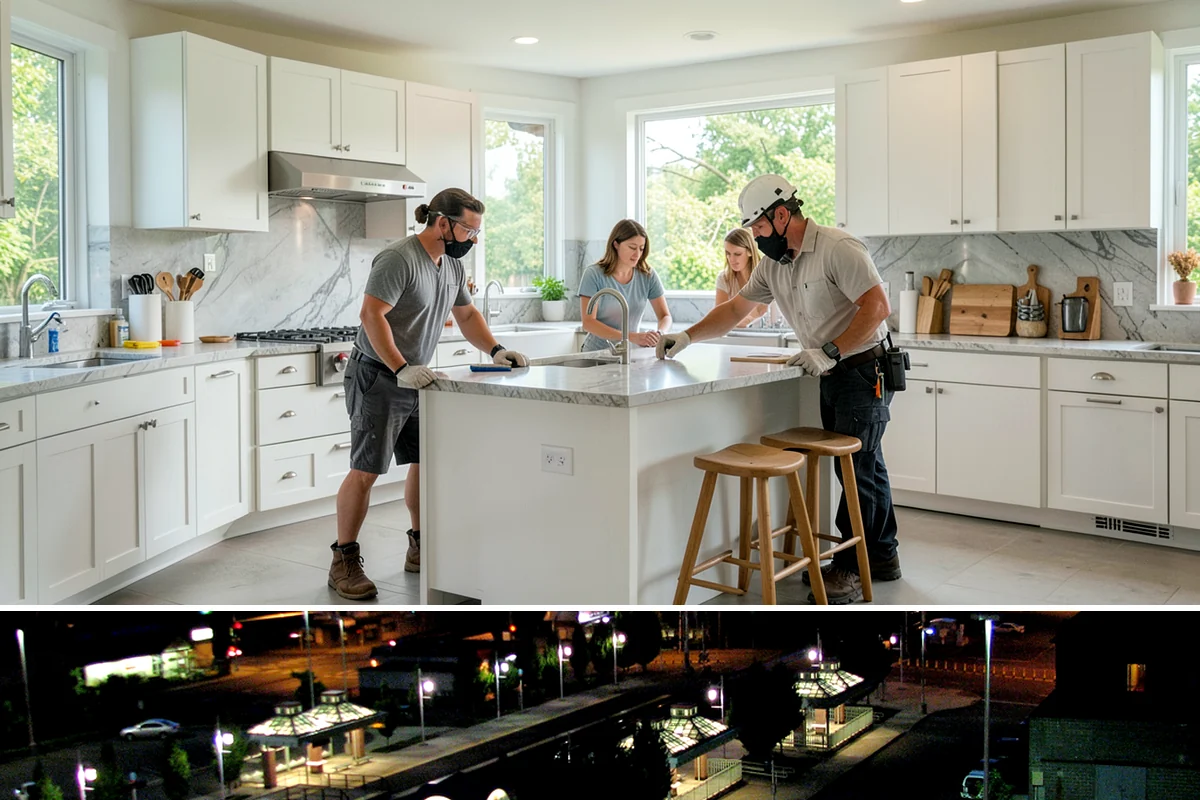 Countertop Repair in Auburn, King County, WA - Countertop repairs are done indoors year-round, so PNW weather never delays getting your surface fixed.
