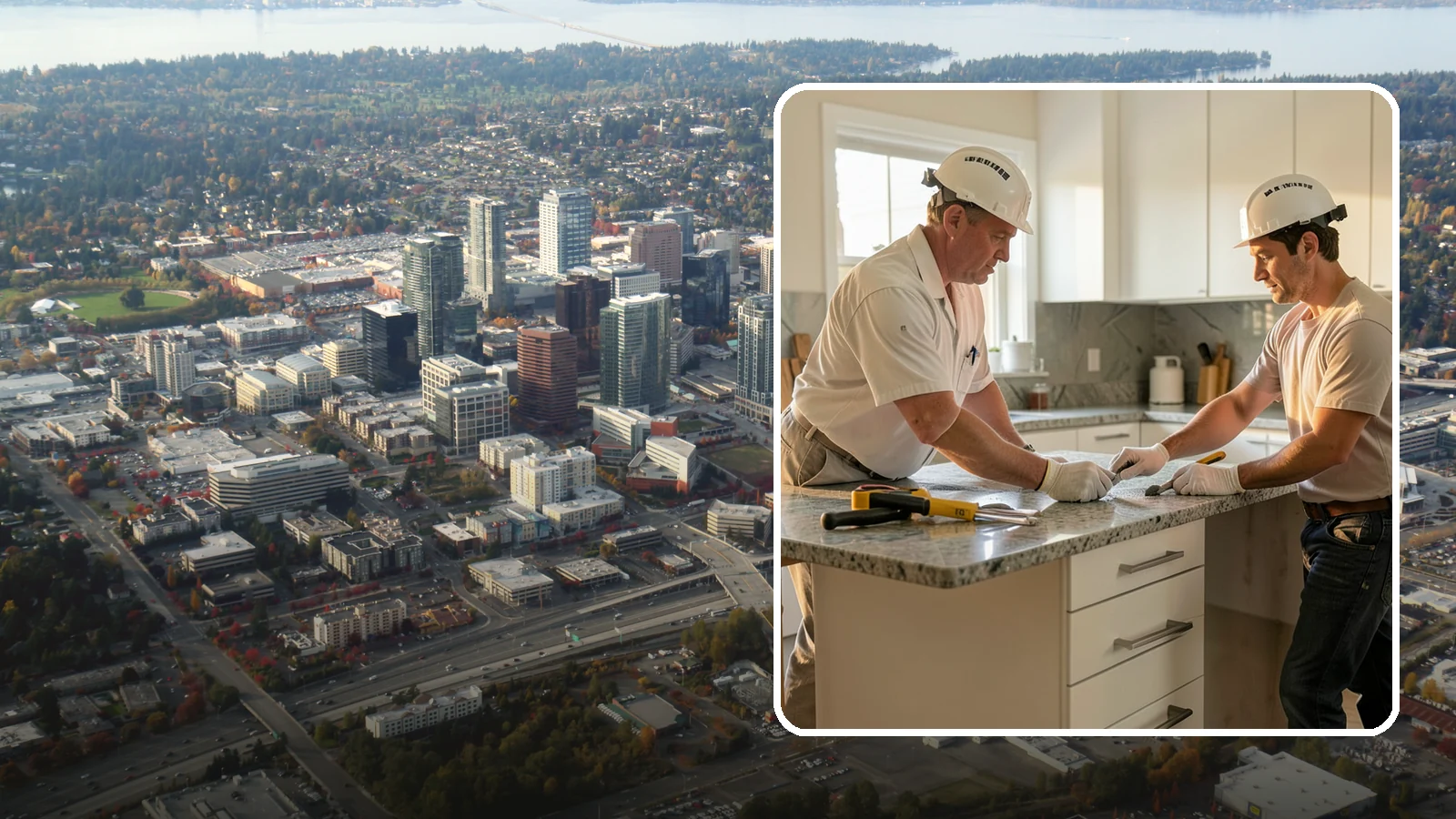 Countertop Repair in Bellevue, King County, WA - Professional countertop repair that fixes chips, cracks, seams, and stains to restore your surface without full replacement.