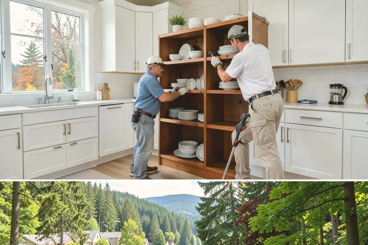 Countertop Repair in Lake Forest Park, King County, WA - Countertop repairs are done indoors year-round, so PNW weather never delays getting your surface fixed.