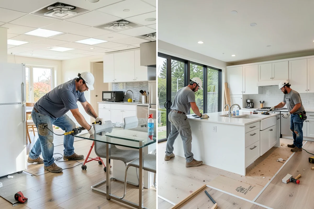 Countertop Repair in Lyman, Skagit County, WA - Inspect the damage and identify the material