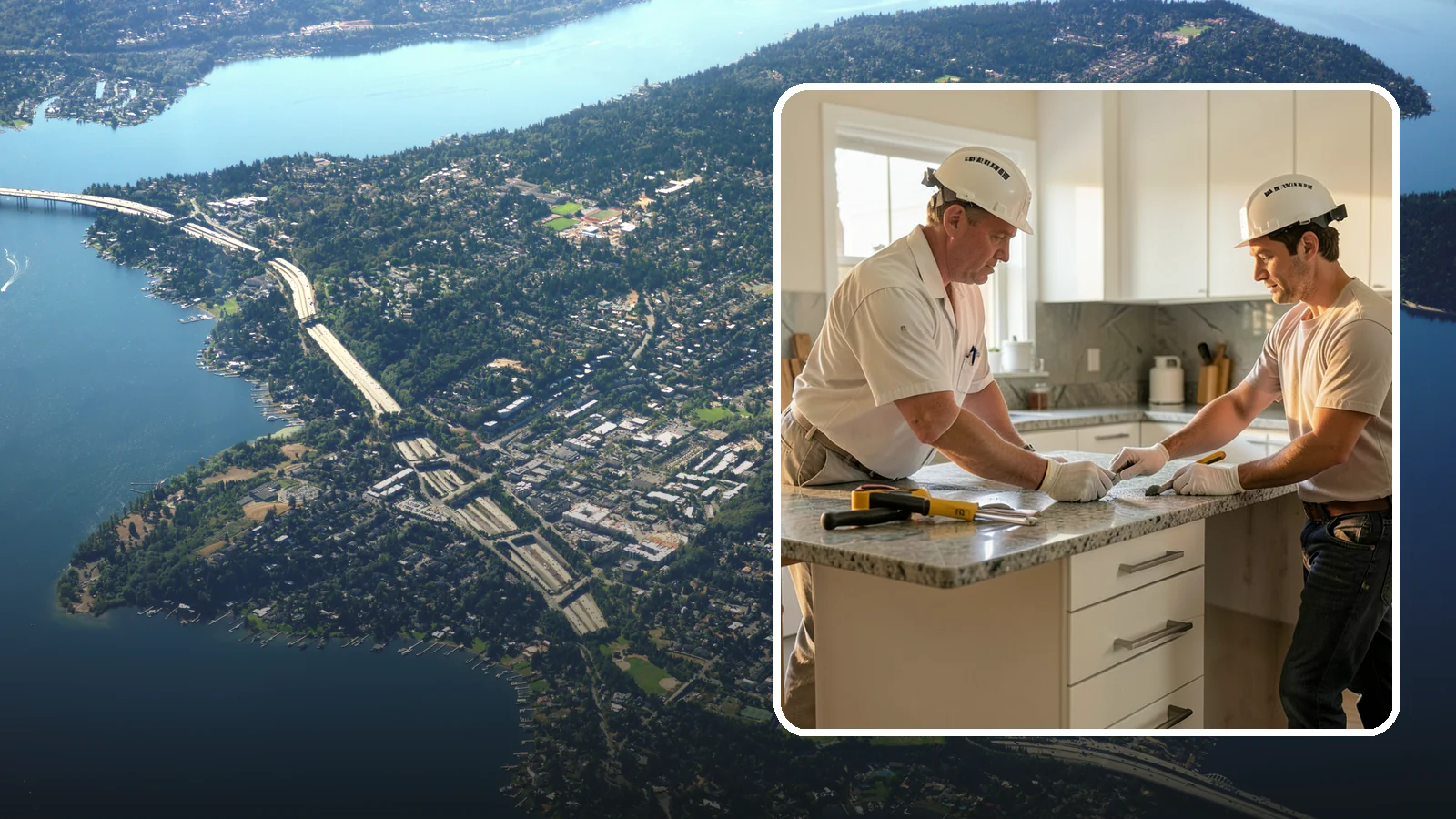 Countertop Repair in Mercer Island, King County, WA - Professional countertop repair that fixes chips, cracks, seams, and stains to restore your surface without full replacement.