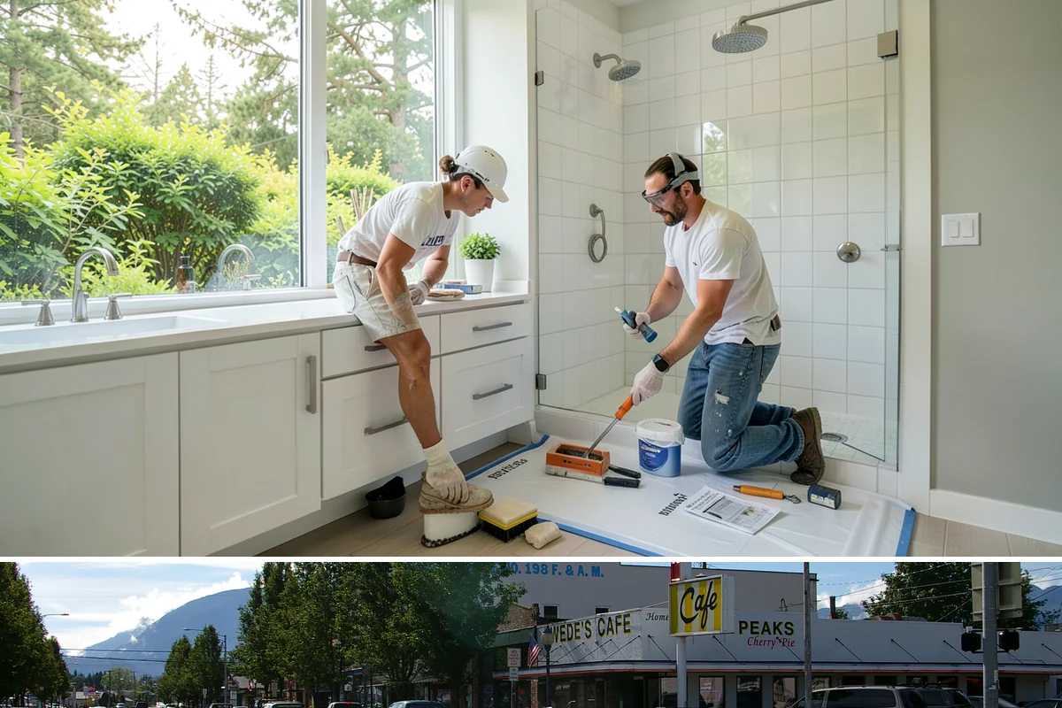 Countertop Repair in North Bend, King County, WA - Countertop repairs are done indoors year-round, so PNW weather never delays getting your surface fixed.