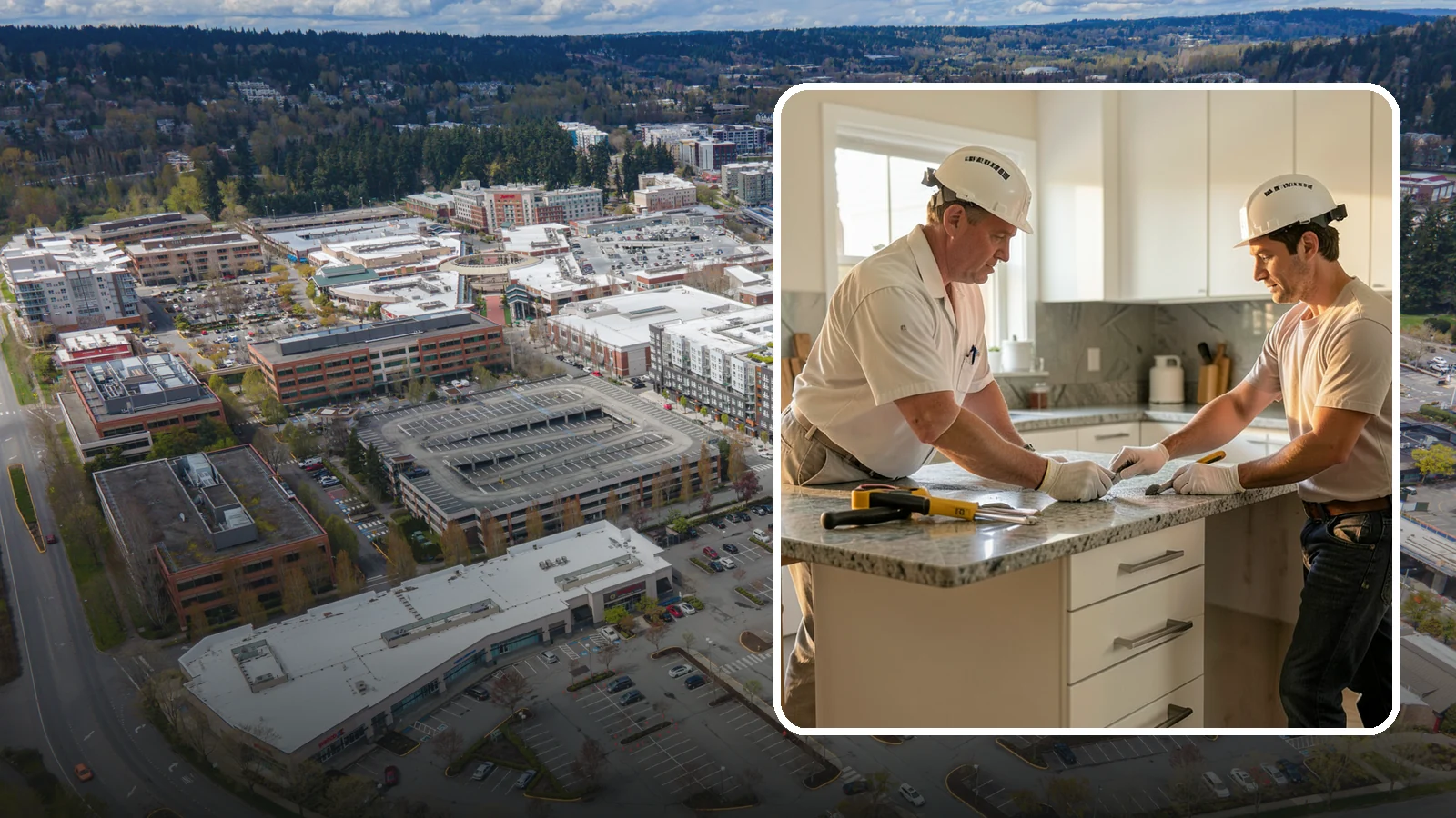 Countertop Repair in Redmond, King County, WA - Professional countertop repair that fixes chips, cracks, seams, and stains to restore your surface without full replacement.