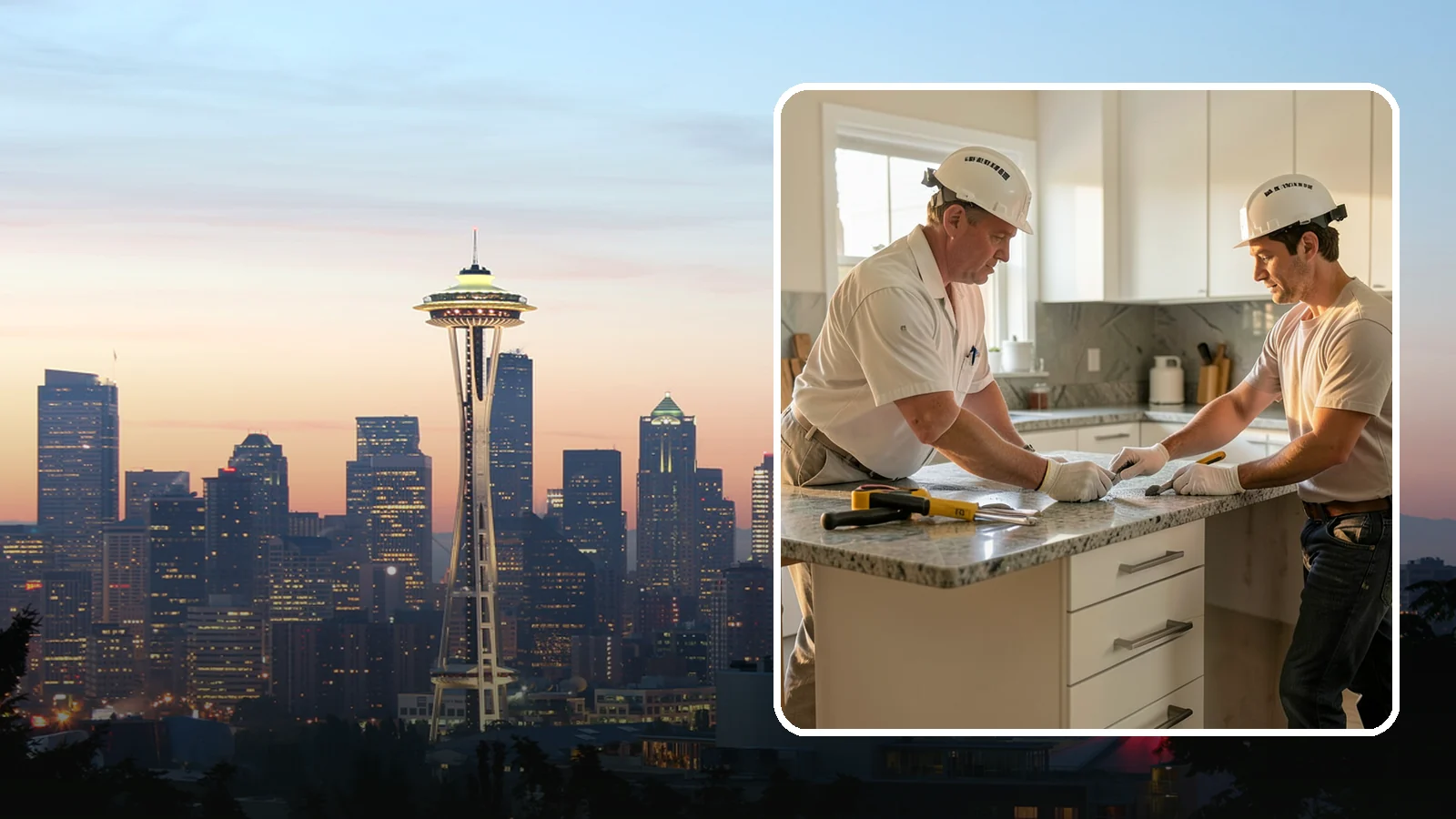 Countertop Repair in Seattle, King County, WA - Professional countertop repair that fixes chips, cracks, seams, and stains to restore your surface without full replacement.