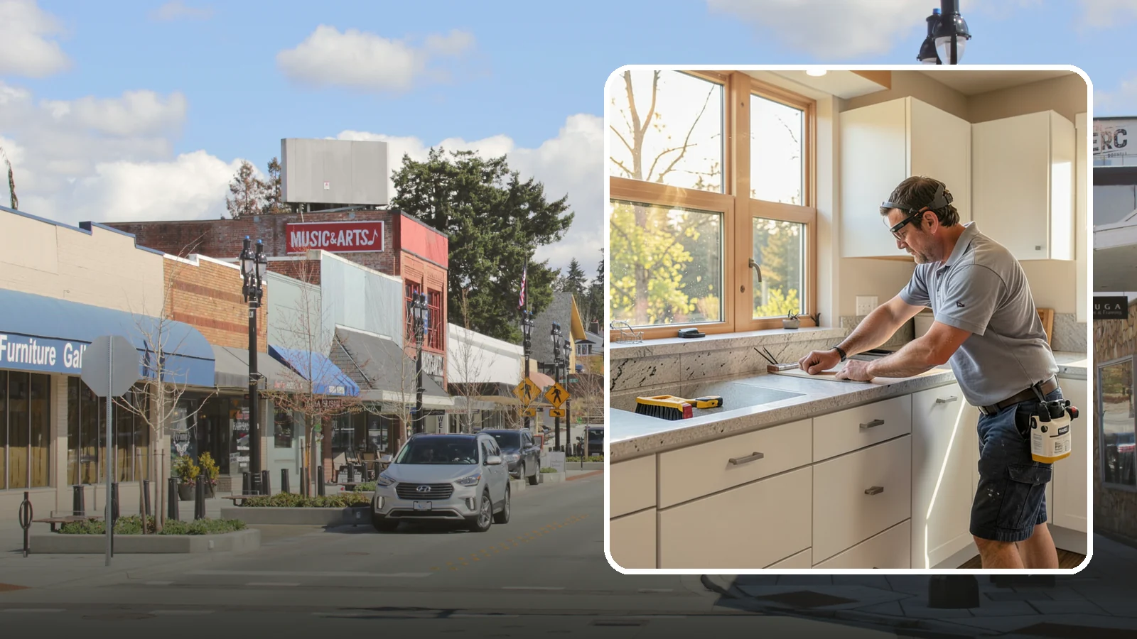 Countertop Replacement in Bothell, King County, WA - Full countertop replacement service that removes old surfaces and installs new ones with minimal kitchen downtime.