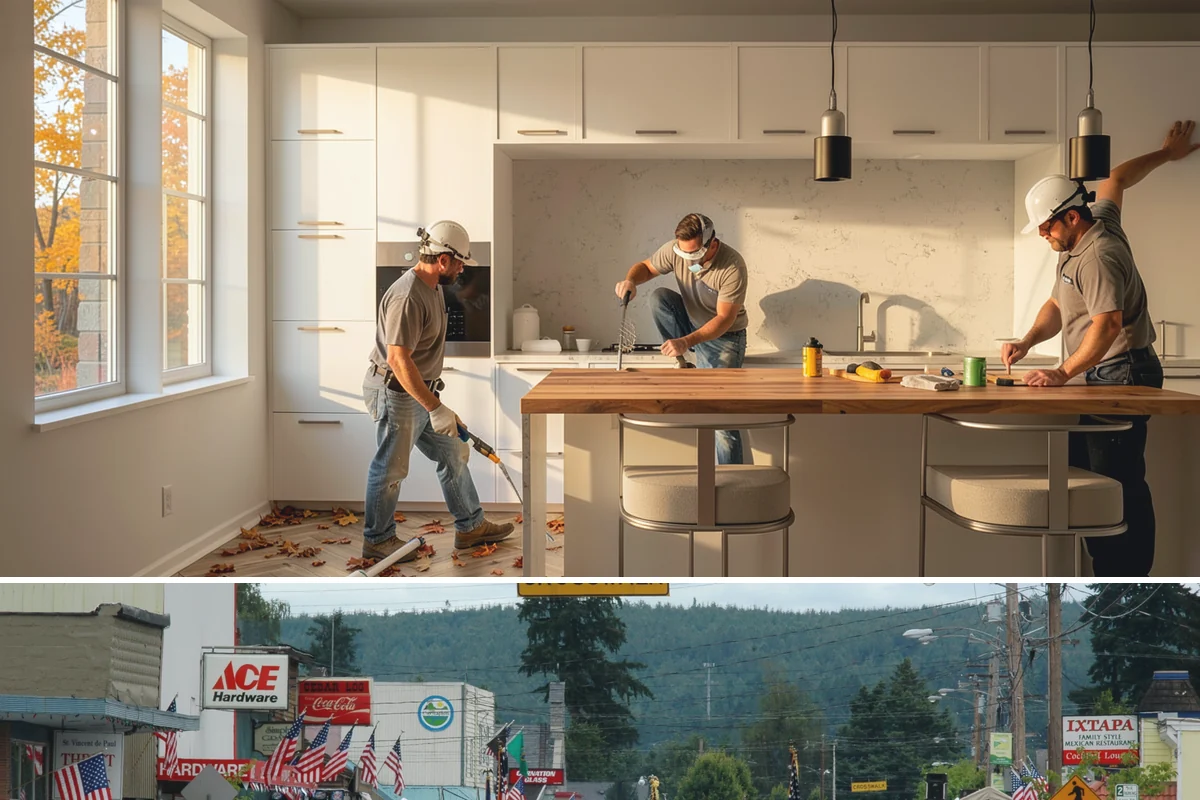 Countertop Replacement in Carnation, King County, WA - Countertop replacement happens indoors year-round, letting you refresh your kitchen even in the rainy PNW winter.
