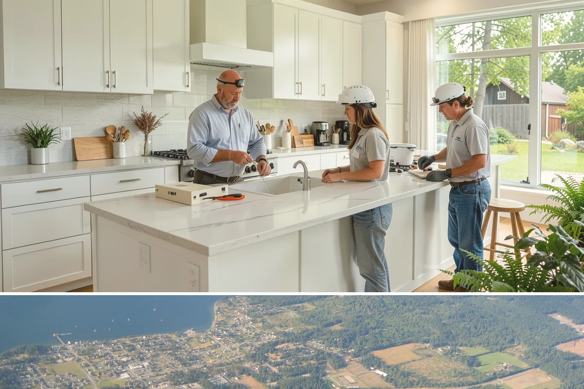 Countertop Replacement in Coupeville, Island County, WA - Countertop replacement happens indoors year-round, letting you refresh your kitchen even in the rainy PNW winter.