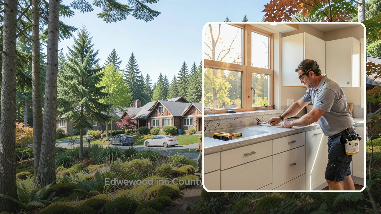 Countertop Replacement in Edgewood, Pierce County, WA - Full countertop replacement service that removes old surfaces and installs new ones with minimal kitchen downtime.