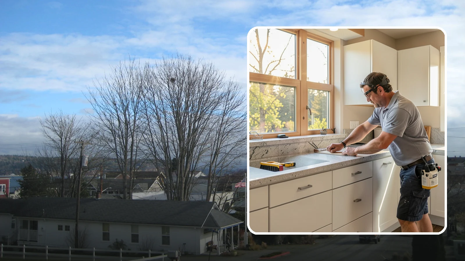 Countertop Replacement in Langley, Island County, WA - Full countertop replacement service that removes old surfaces and installs new ones with minimal kitchen downtime.