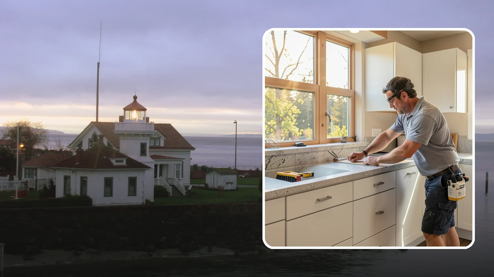 Countertop Replacement in Mukilteo, Snohomish County, WA - Full countertop replacement service that removes old surfaces and installs new ones with minimal kitchen downtime.